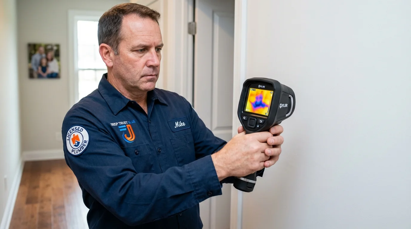 Thermal imaging leak detection by Johns Plumbing LLC in Oldsmar